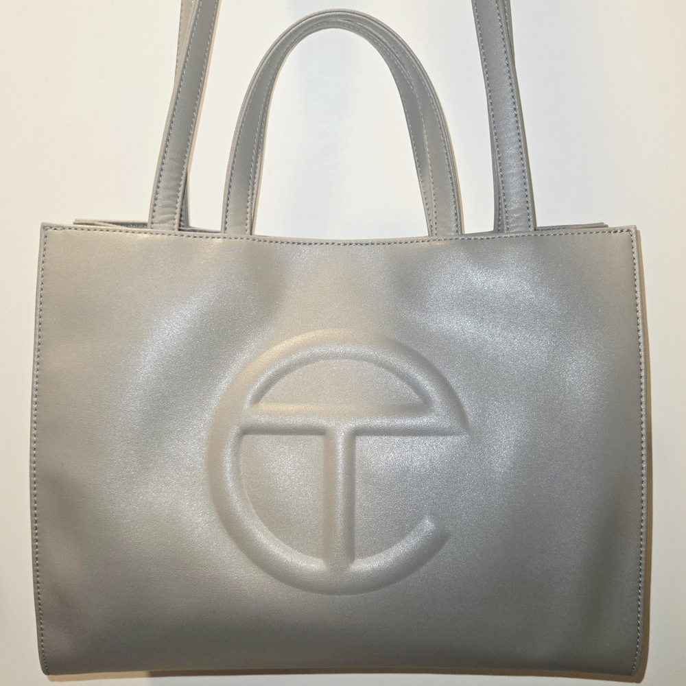 Telfar Gray Medium Shopping Bag